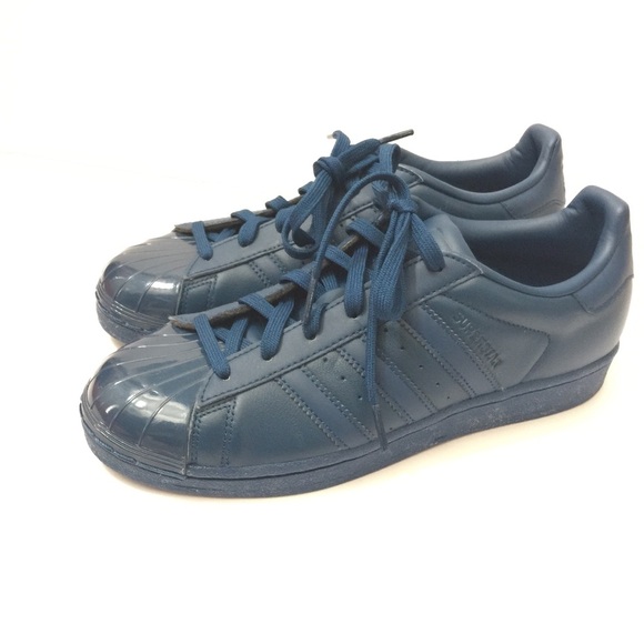 adidas | Shoes | Adidas Originals Navy Blue Superstar Sneakers Shoe |  Poshmark